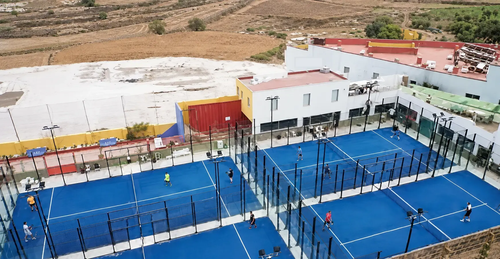 Pistas de pádel del club Barrial